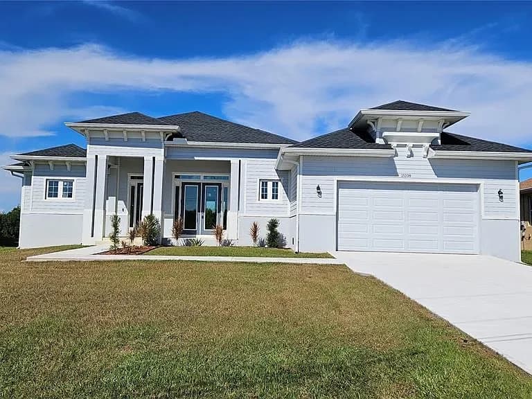 15108 Leipzig Cir, Port Charlotte — Custom home construction in progress