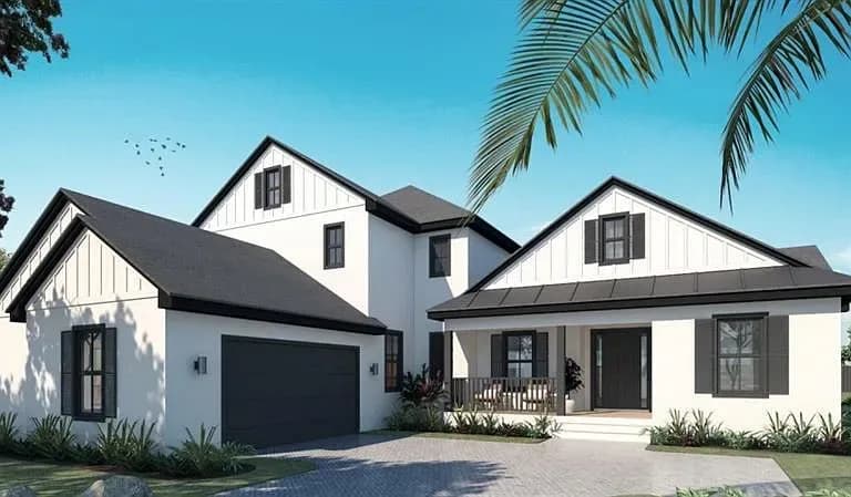 5457 Creek Ridge Rd, Brooksville — Landscaped front yard